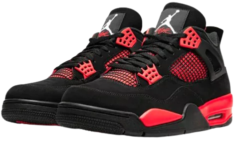 Side View of Jordan 4 Retro Red Thunder